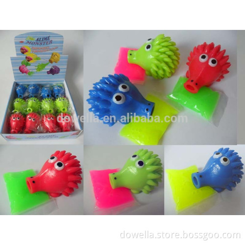 DISNEY APPROVED FACTORY! Cute Hedgehog TPR Figurine with Slime squeeze toys